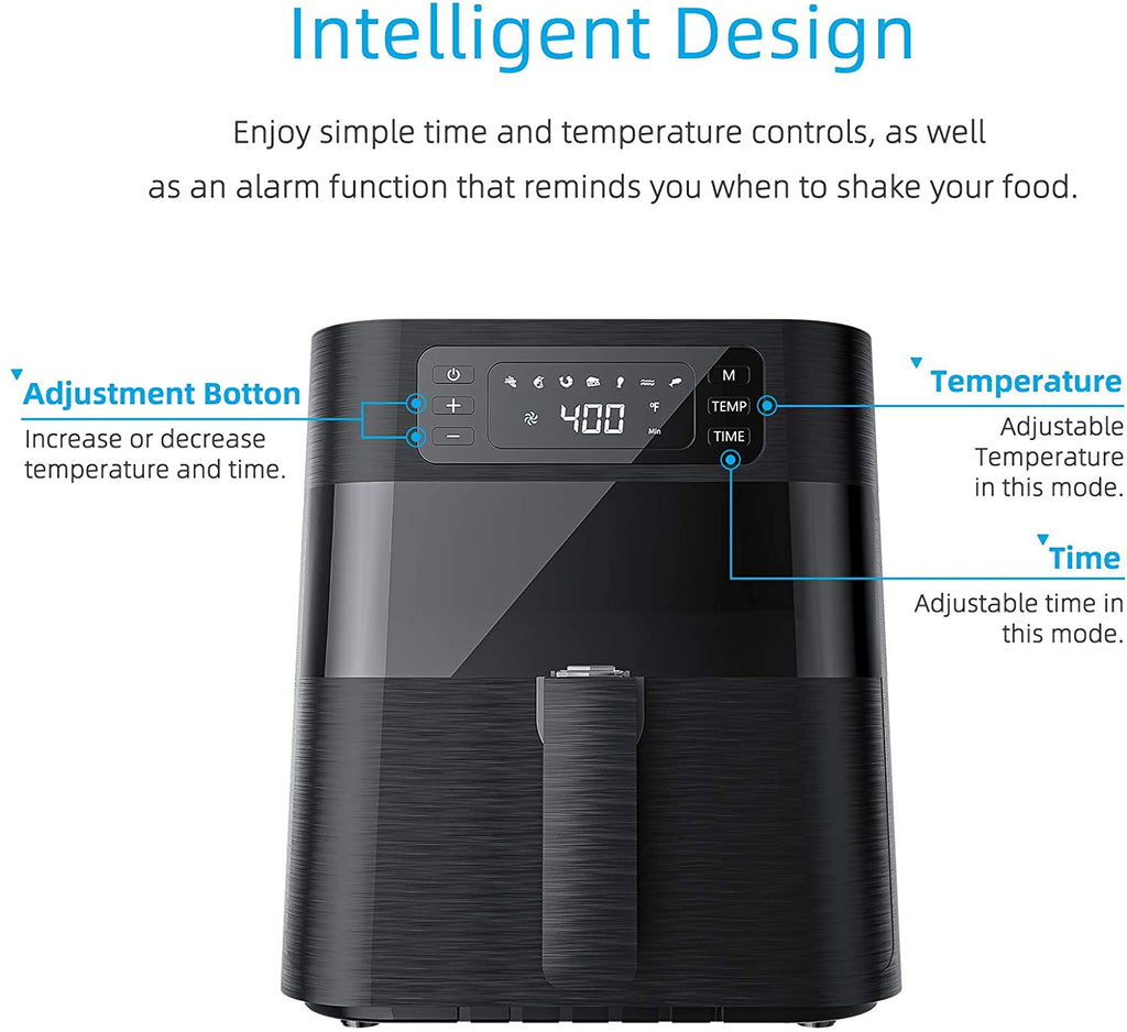 5.8 QT Stainless Steel Air Fryer B9005