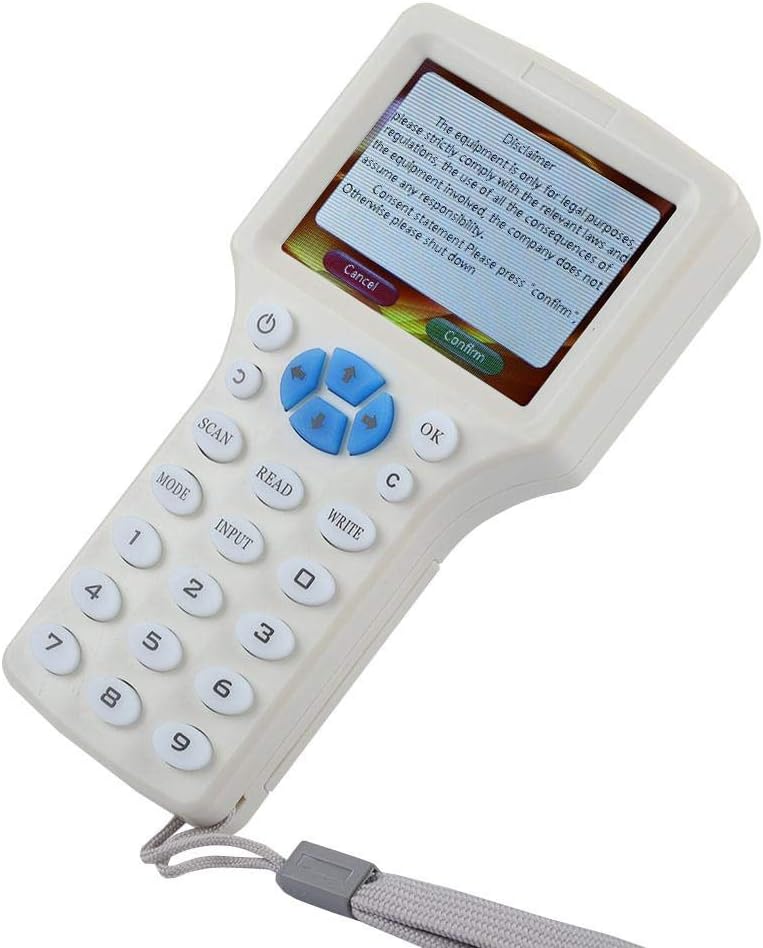 9 Frequency Handheld RFID Copier ID IC Reader Writer Duplicator Multifunctional Copy Encrypted NFC Smart Card with HD 3.2 Inch Full Color Screen S13874