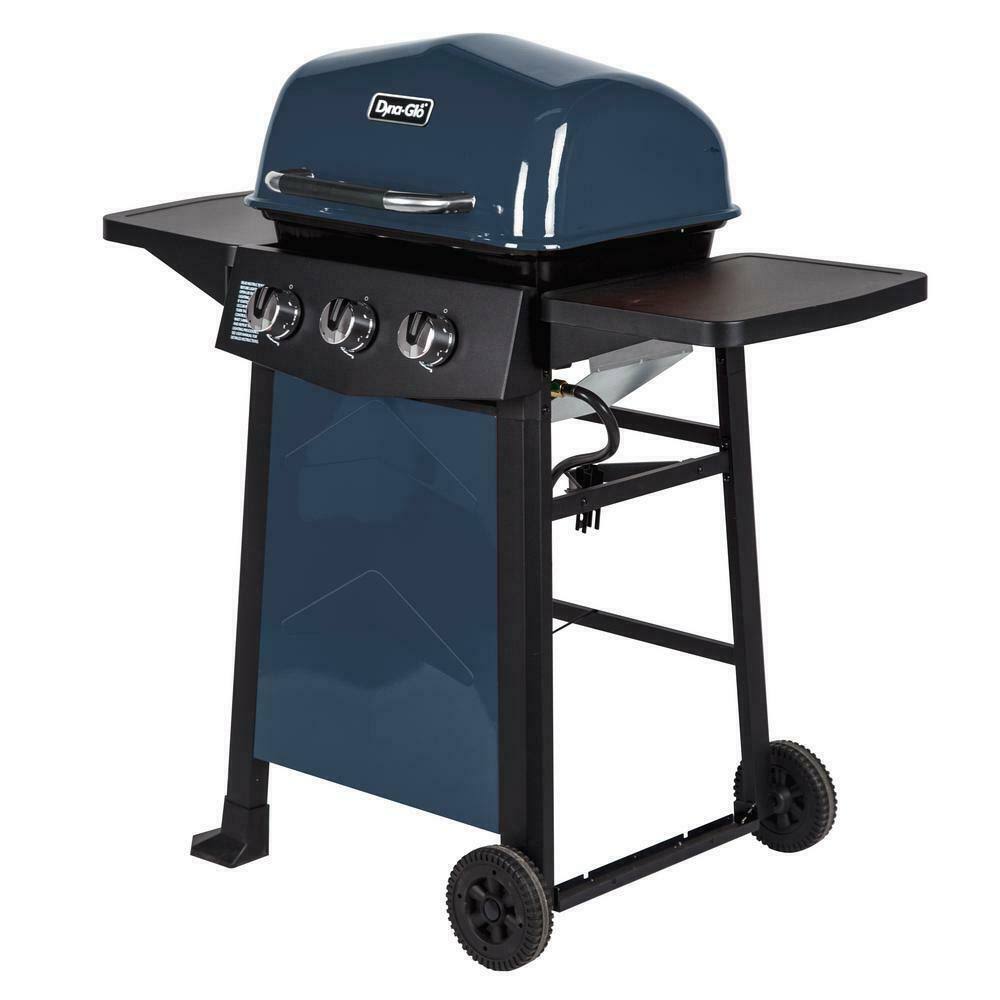 Blue 3-Burner Propane Gas Grill C727