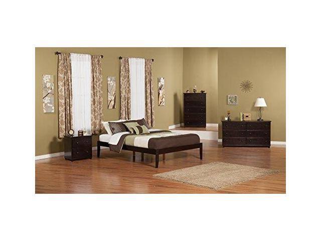 Antique Walnut Twin XL Bed Foot Board with 2 Drawers L1725