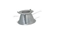 8x22 Conical Reflector with White Flange G4851
