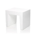 White Concrete Seat W287465