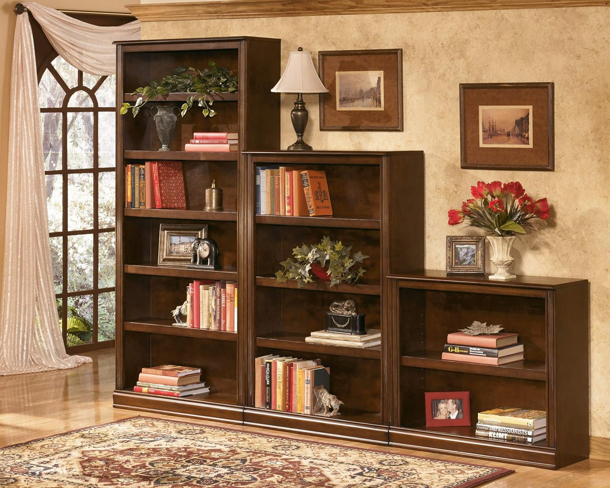 Brown 3 Adjustable Shelves Bookcase U75446