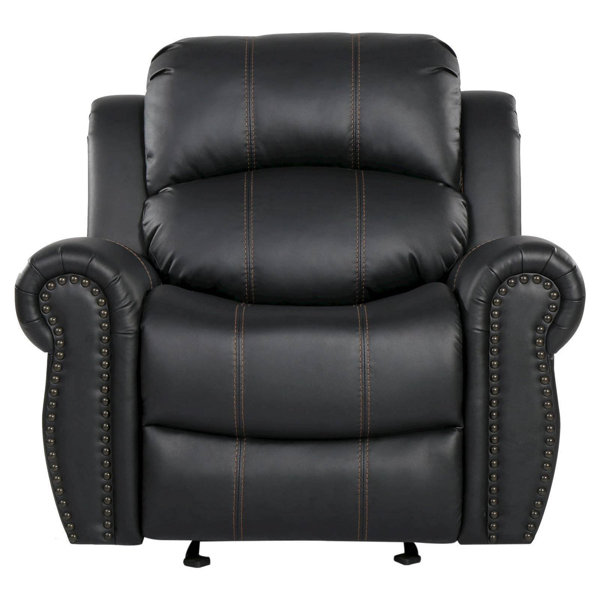 Faux Leather Glider Recliner Club Chair A311