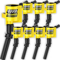 Ignition Coil Pack Set 8 Pack for 4.6L 5.4L V8 (Yellow) Pack of 2 G179