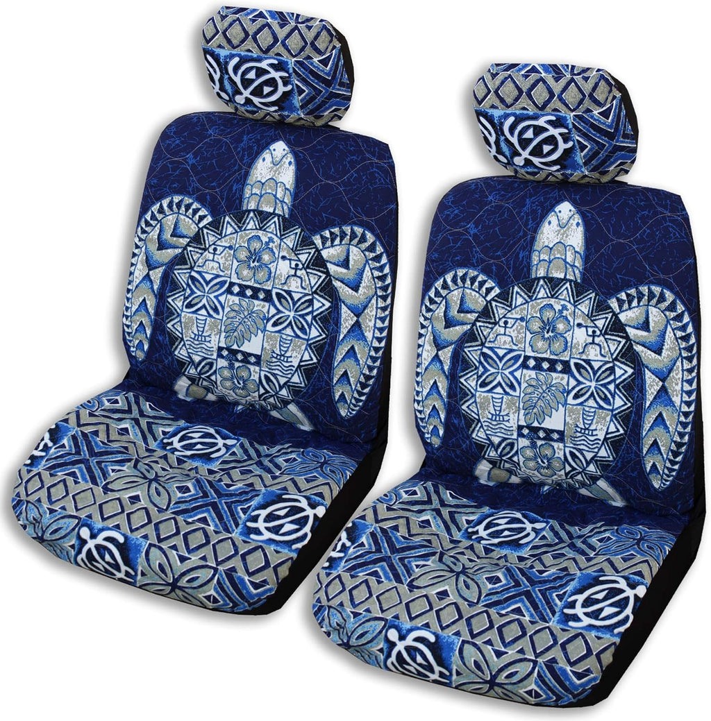 Gray Hawaiian Car Seat Covers Pack of 2 V35484