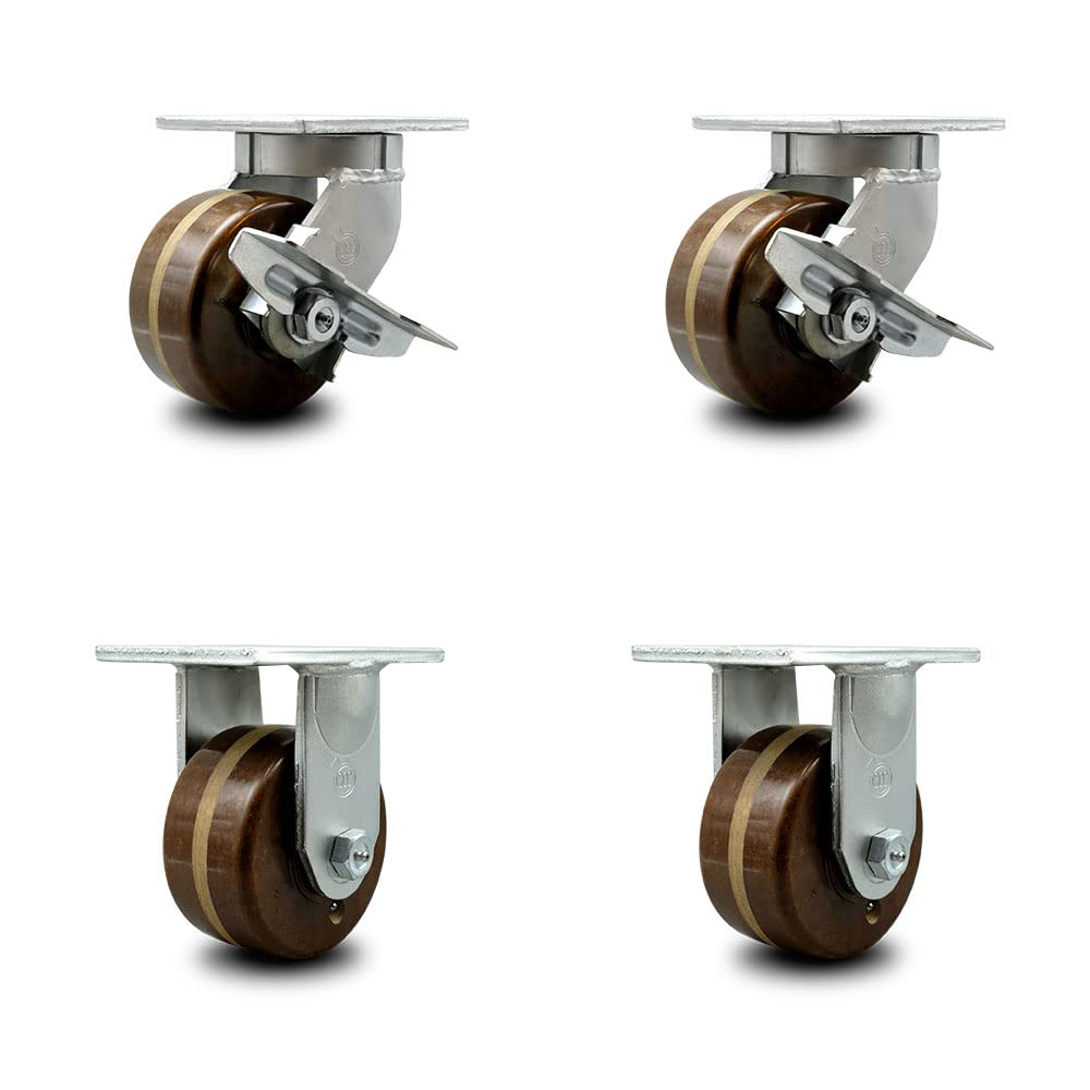 8” x 3” High Temperature Phenolic Swivel Caster X150