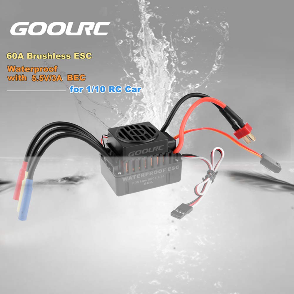 Waterproof 3650 3900KV Brushless Motor with 60A ESC Combo Set O5742
