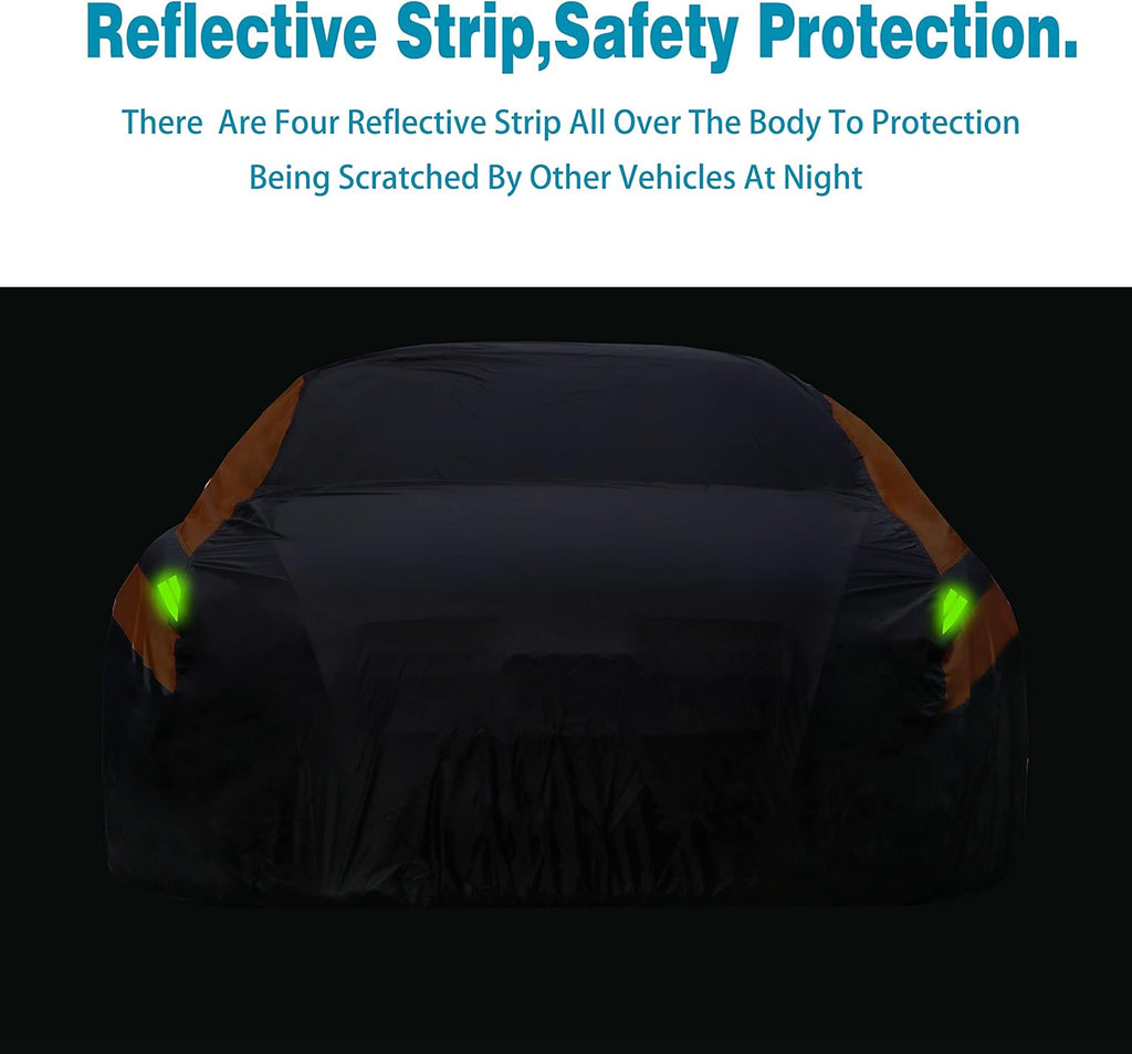 6 Layers Cotton Car Cover for Sedan Up to 177 M J679153
