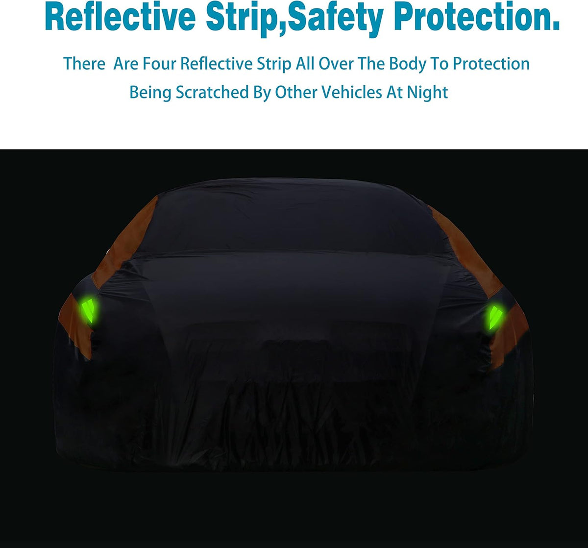 6 Layers Cotton Car Cover for Sedan Up to 177 M J679153