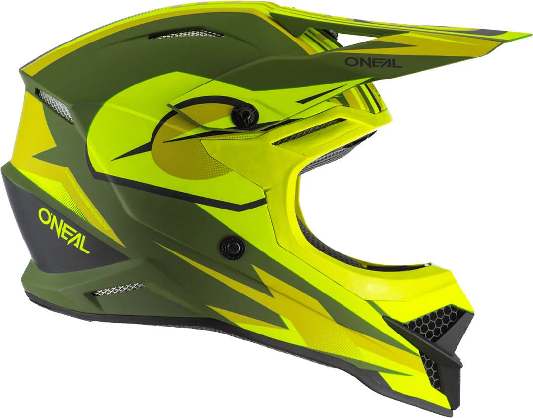 Motocross Helmet, green-yellow, Size L K59808