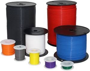 PTFE High Temperature Stranded Wire, 22 Gauge, 1000 ft., Orange R202136