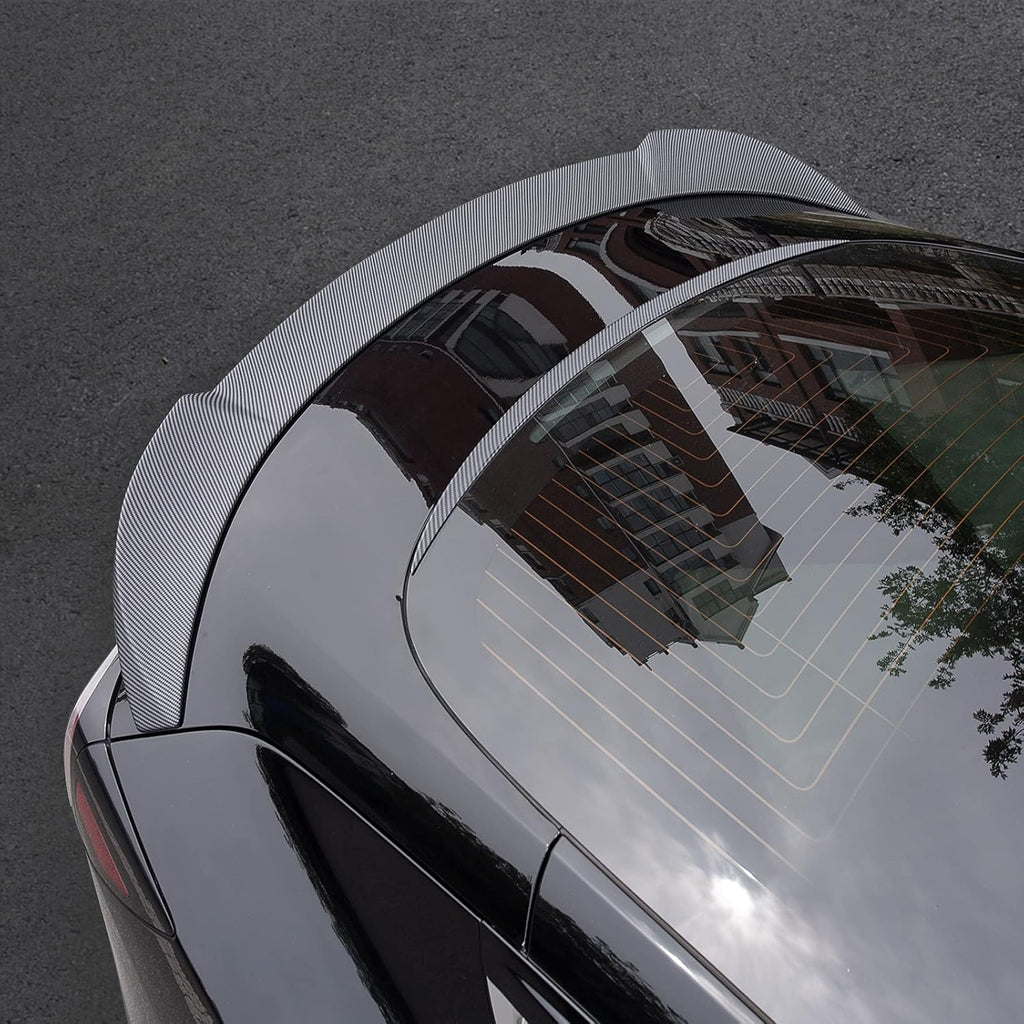 Glossy Carbon Fiber Pattern Rear Spoiler for Tesla Model 3 B261766