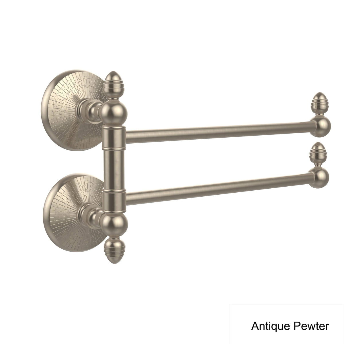 Satin Chrome Swing Arm Towel Rail Z6386