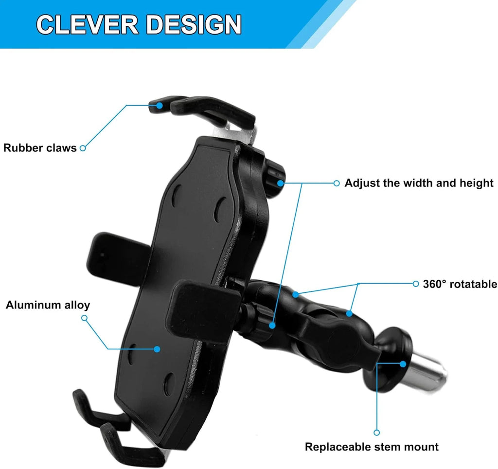 Motorcycle Phone Mount Fork Stem Holder W63274