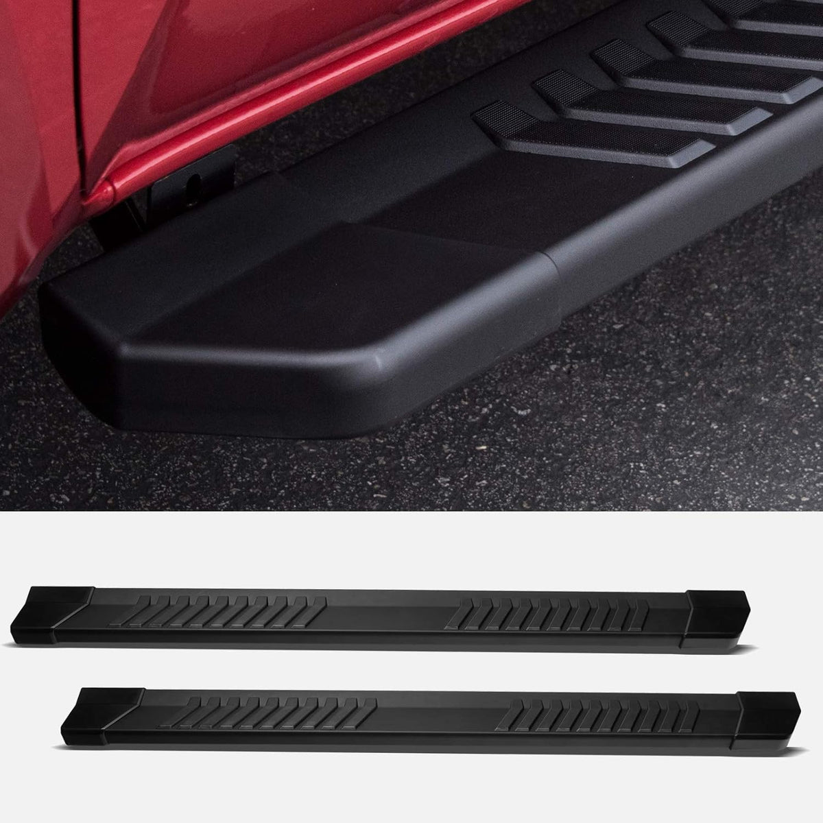 Matte Black Aluminum Running Boards K381