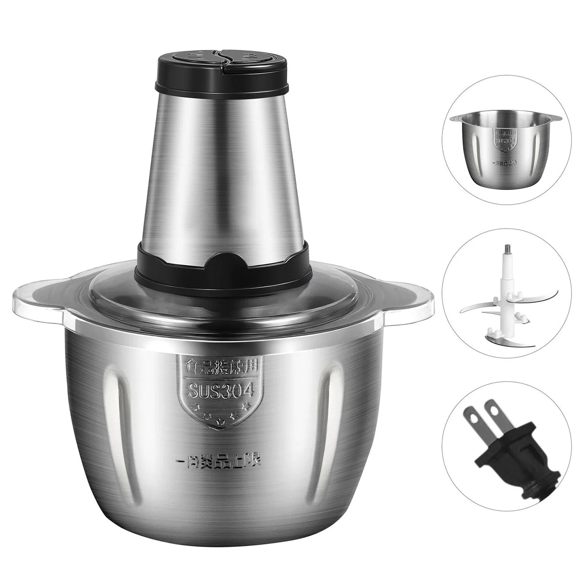 2L Stainless Steel Electric Meat Grinder Food Processor W132137