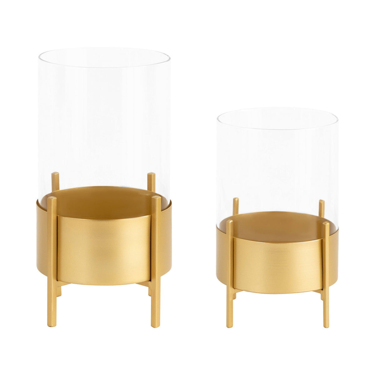 Metal Candle Holder Set - 2 Piece (Black) F836204