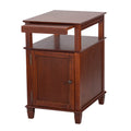 Mahogany Recliner Table with Slide-Out Shelf I951493
