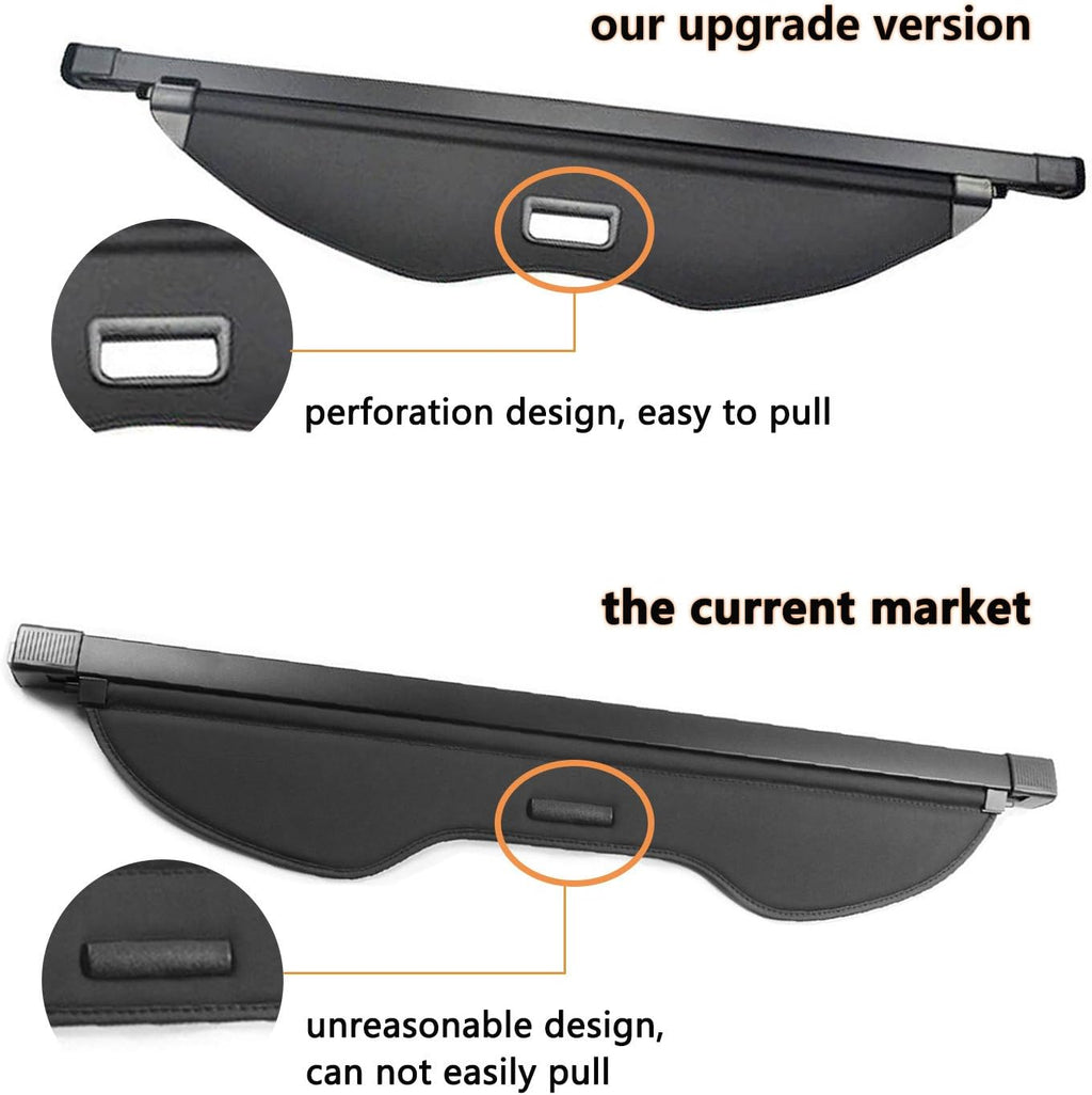 Retractable Trunk Cargo Cover Waterproof Pack of 2 Q67061