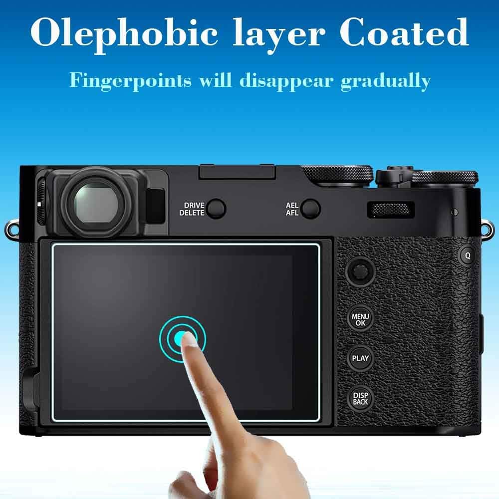 3Pack 0.3mm 9H Tempered Glass Screen Protector with Hot Shoe Cover E3904