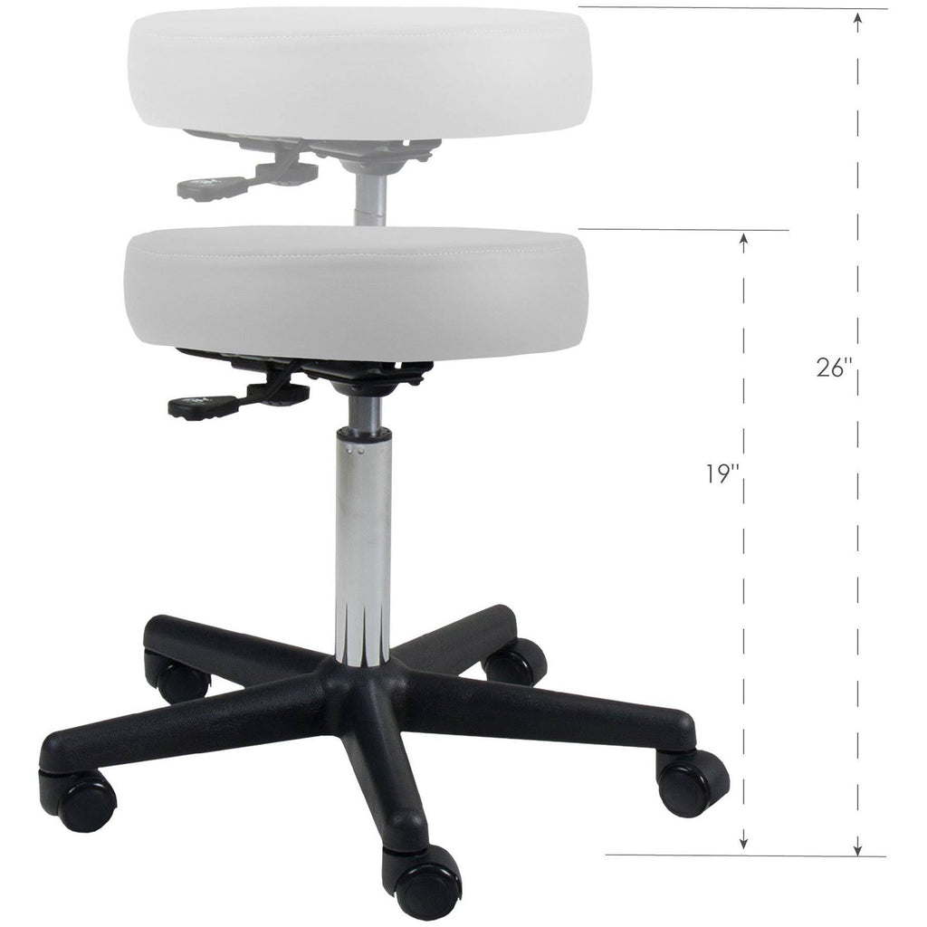 Pneumatic Adjustable Rolling Massage Therapist Stool M608