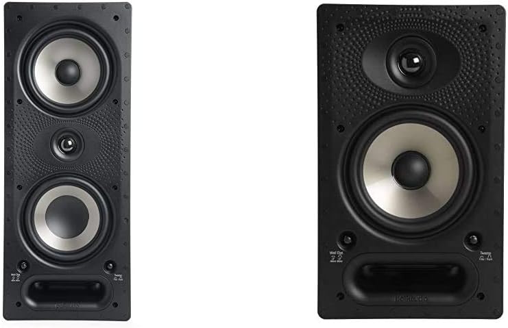 Black 3-way In-Wall Speaker with Power Port & Paintable Grille S52356