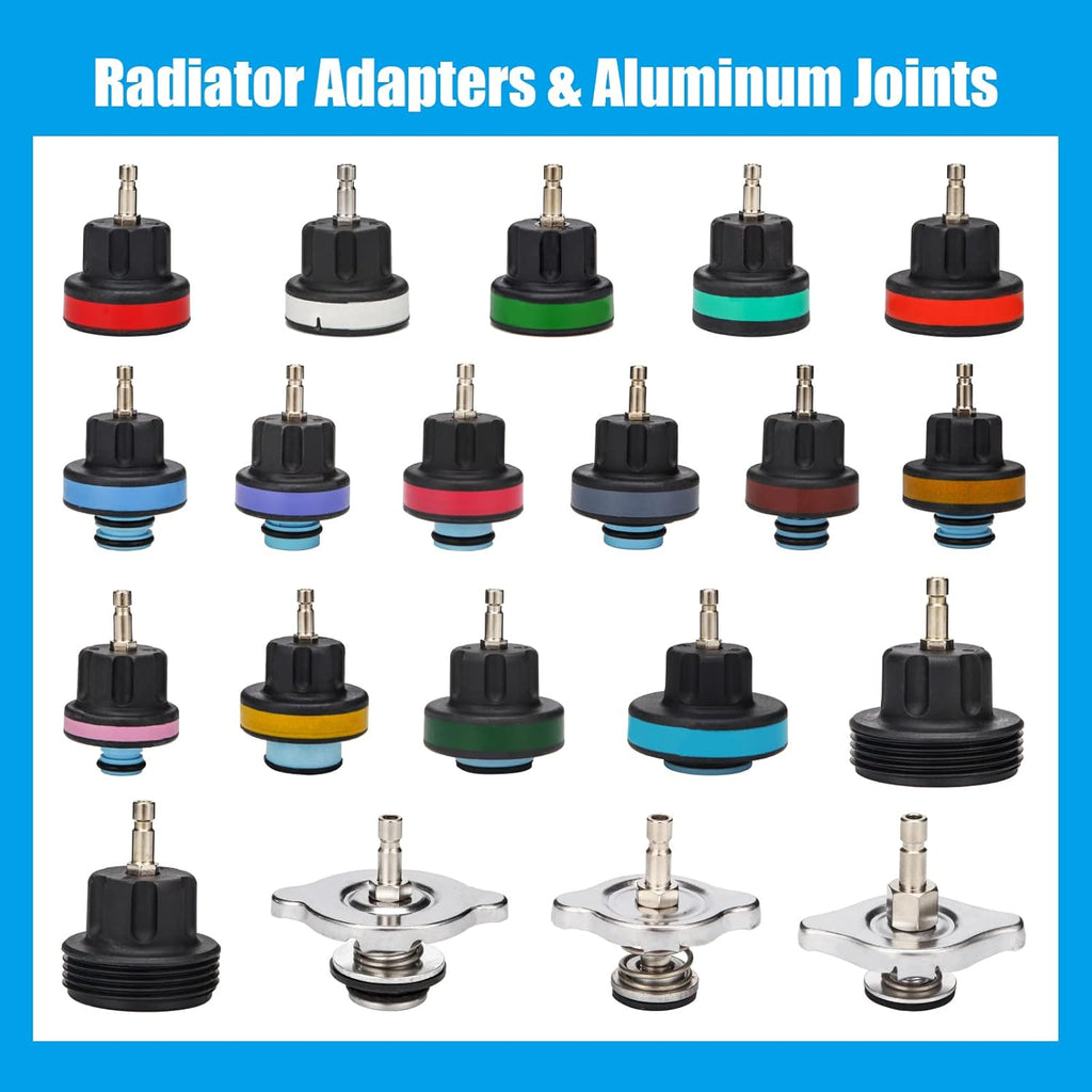 28 Pieces Radiator Pressure Tester Toolbox V6886