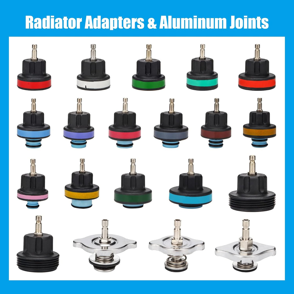 28 Pieces Radiator Pressure Tester Toolbox V6886