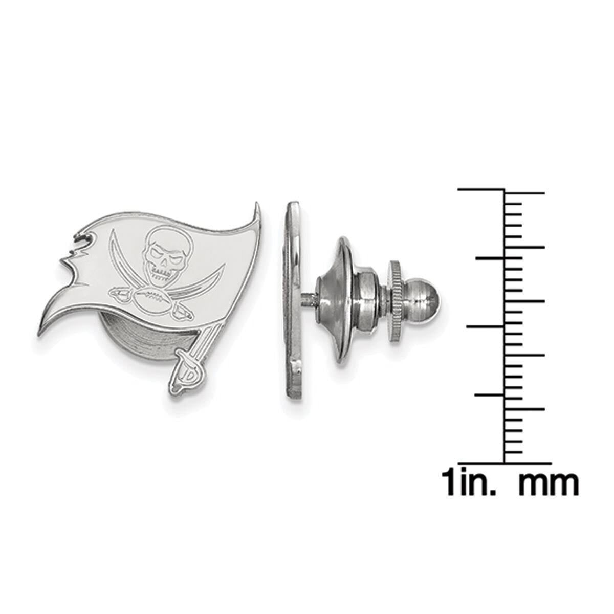 14K White Gold Lapel Pin Y171