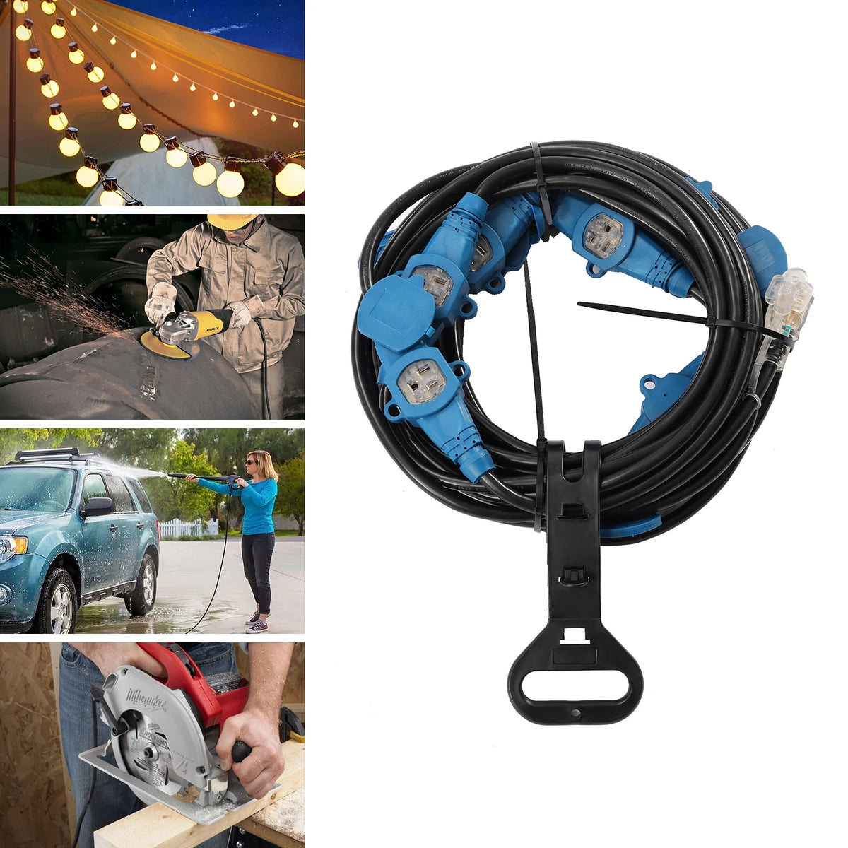 12AWG Multi-Outlet Heavy Duty Extension Cord V289