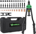 16 Rivet Tool Kit with 120PCS Rivet Nuts & Plastic Case L620
