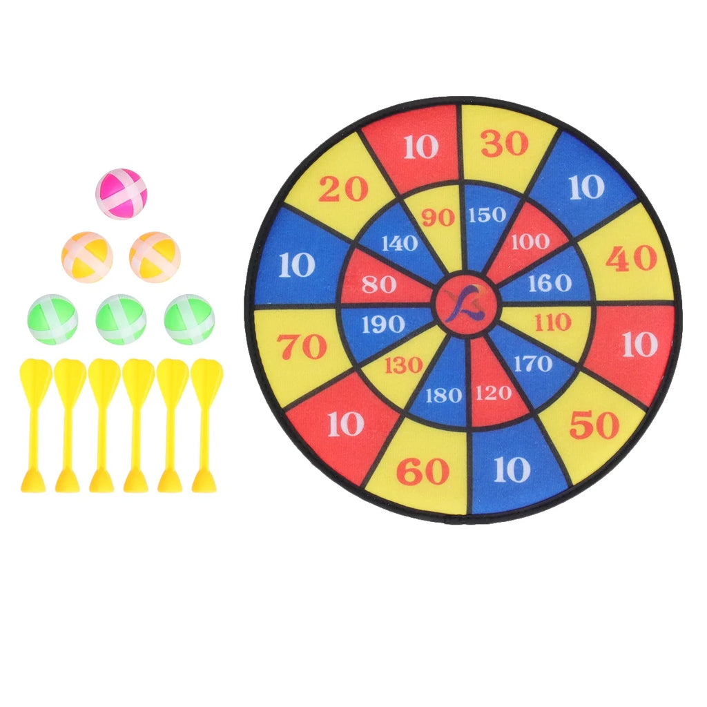 Flocking Dart Board with 4pcs Darts Dartboard Set O66383