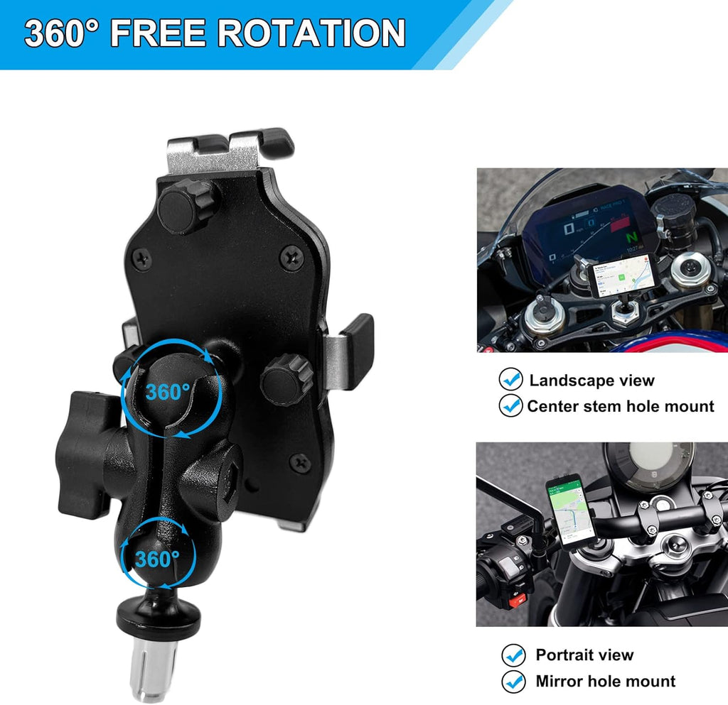 Motorcycle Phone Mount Fork Stem Holder W63274