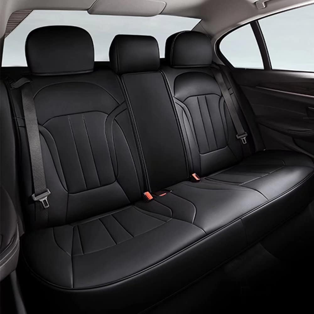 Black Faux Leather Front Seat Covers for Ford Escape V509