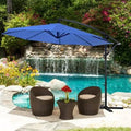 Beige 10 Feet Cantilever Patio Umbrella C826