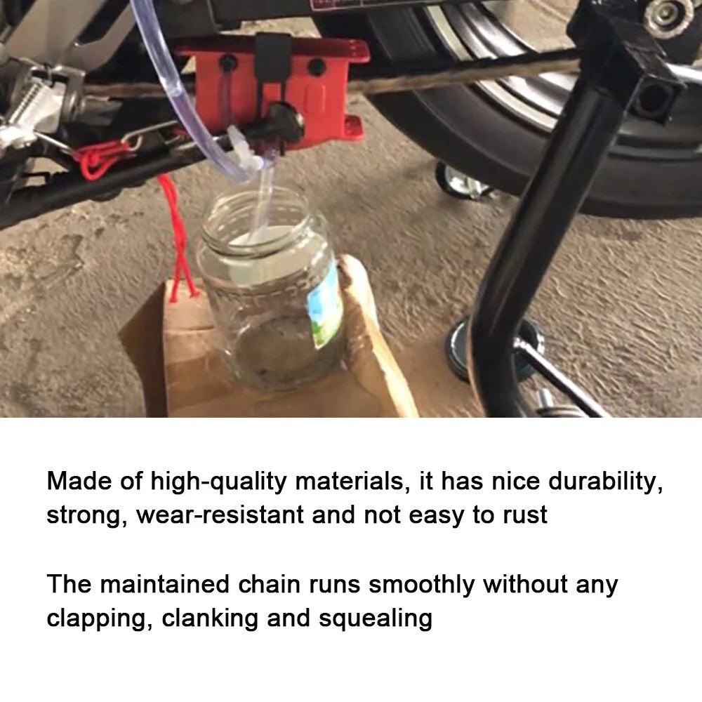 Motorcycle Chain Cleaning Kit with Brush and Lube Tool N271