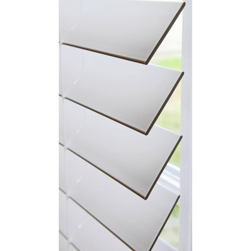 White Faux Wood Cordless Blinds Z252