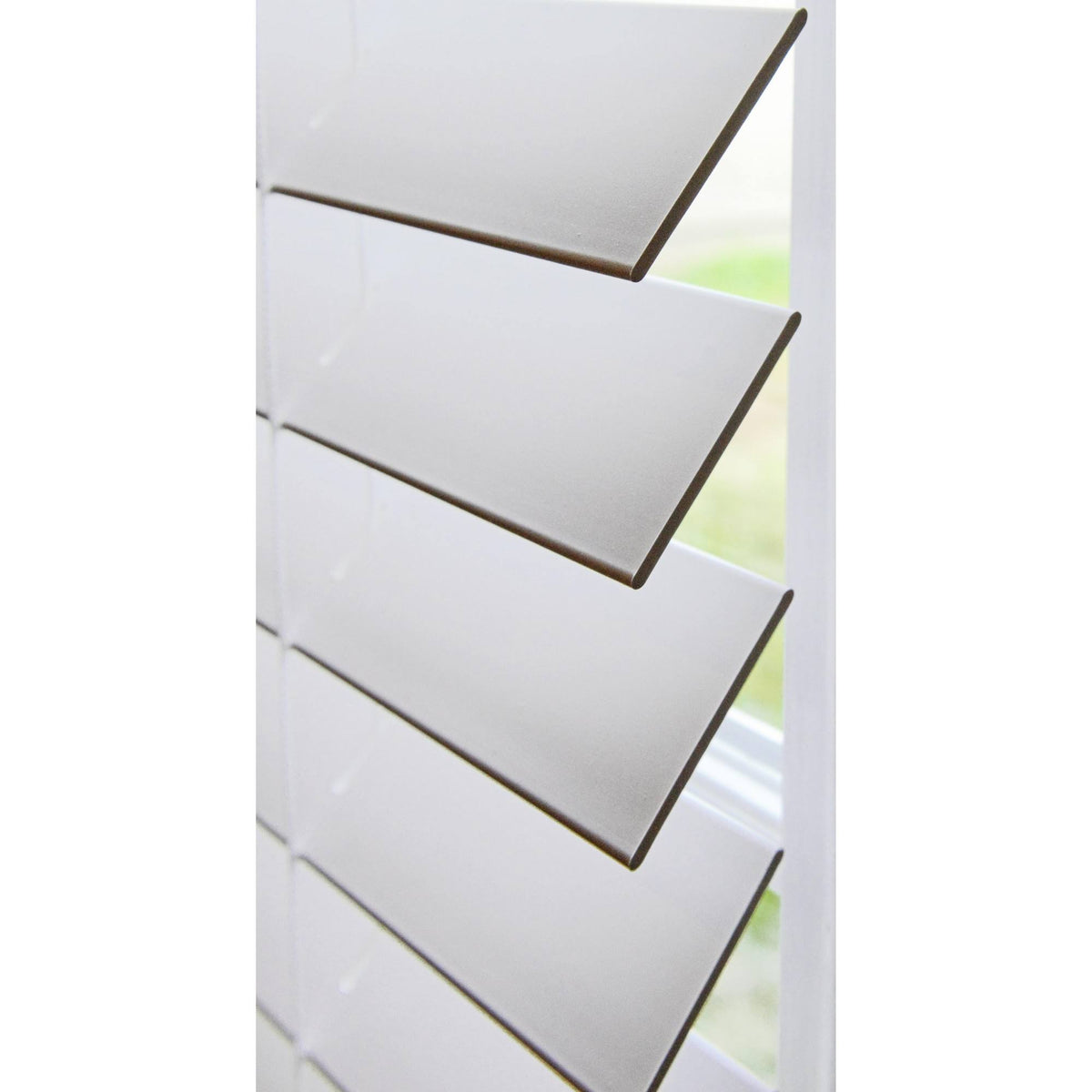 White Faux Wood Cordless Blinds Z252