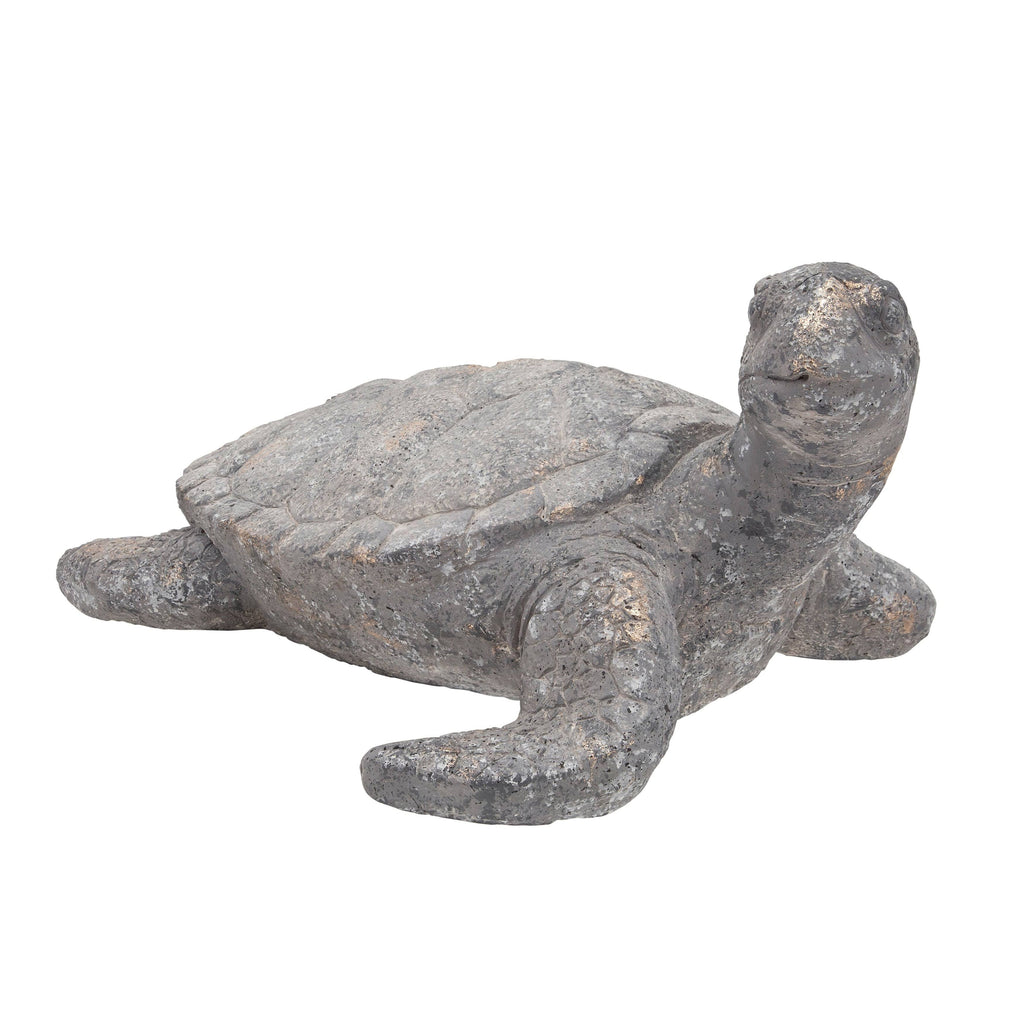 Gray Resin Tortoise Deco O237