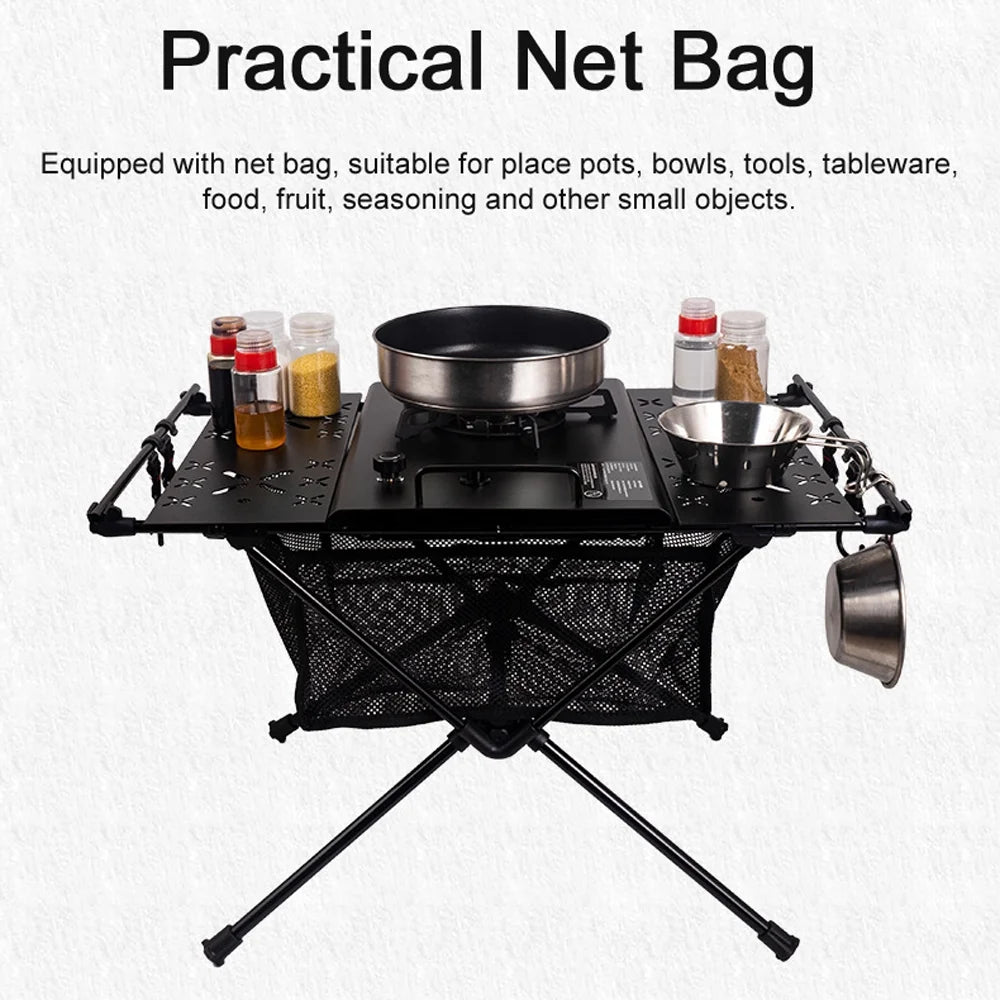 Foldable Aluminum Alloy Camping Table with Storage Bag M845