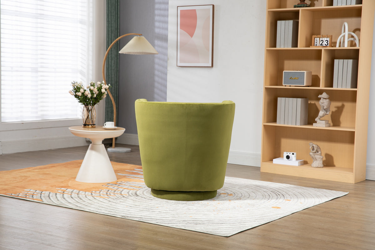 Swivel Barrel Chair with Storage J718