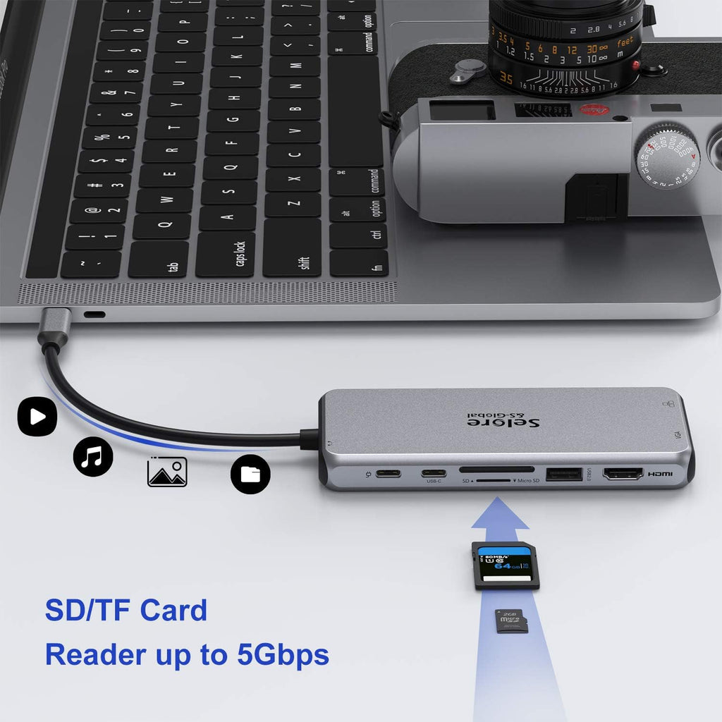 14 in 1 USB C Docking Station Dual HDMI 4K VGA Ethernet 100W PD SD TF 3.5mm Audio P15138