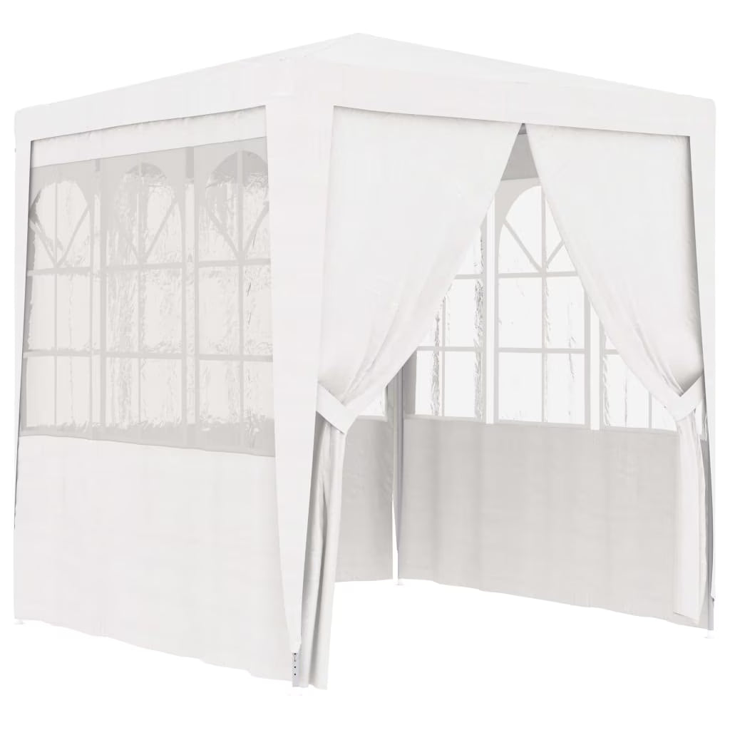White Party Tent with Side Walls 8.2'x8.2' F74536