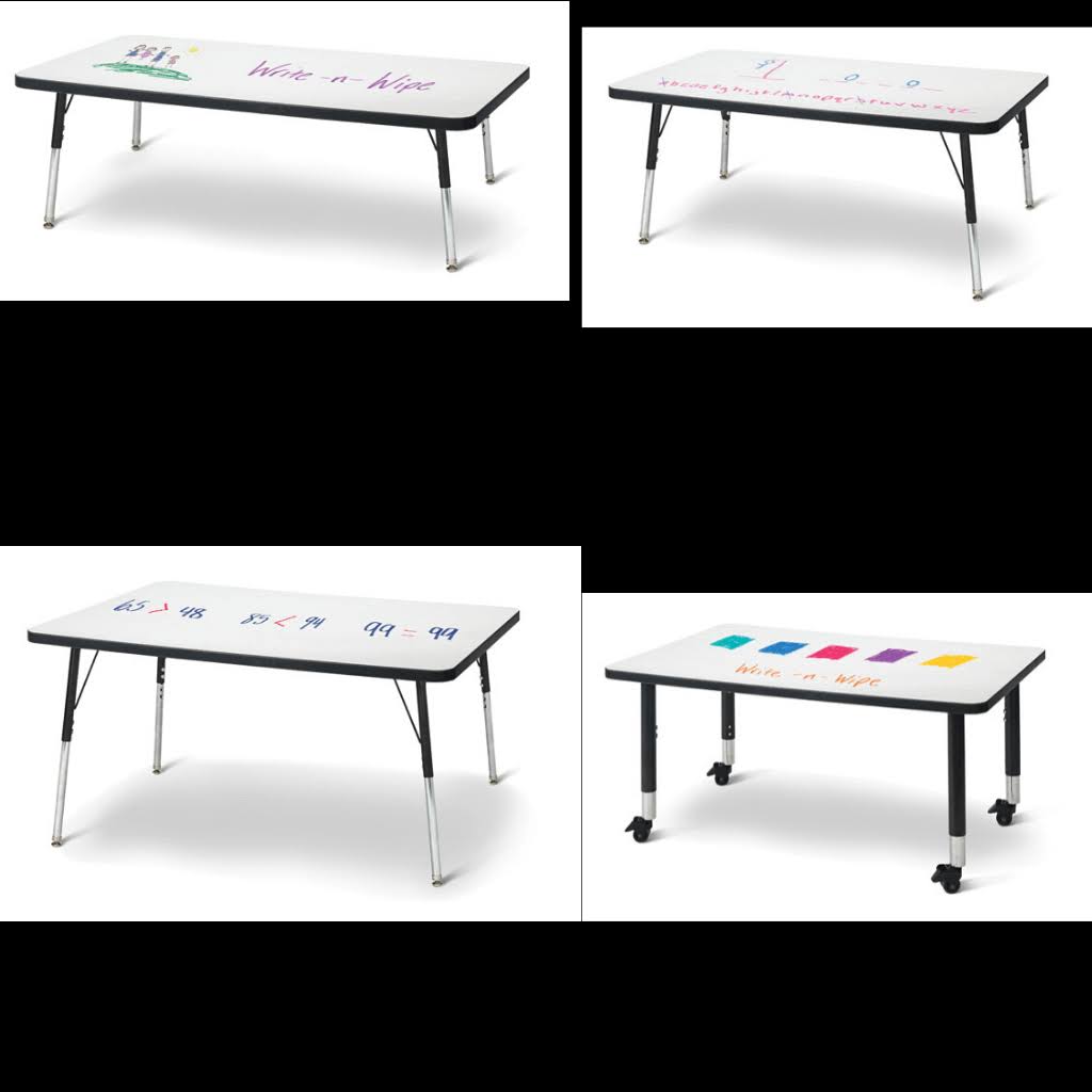 Rectangle Dry Erase Table Q17456