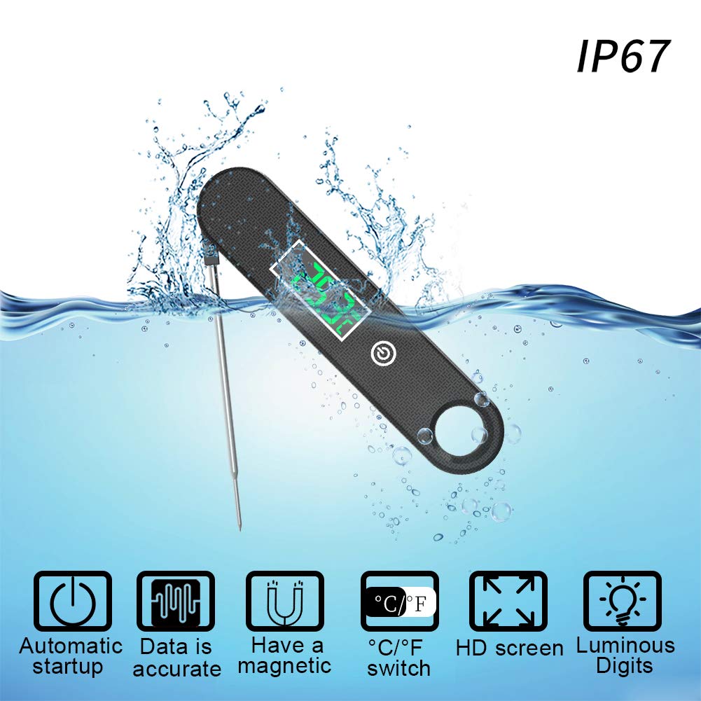 Food Thermometer Digital Instant Read Meat Thermometer Pack of 2 P97330