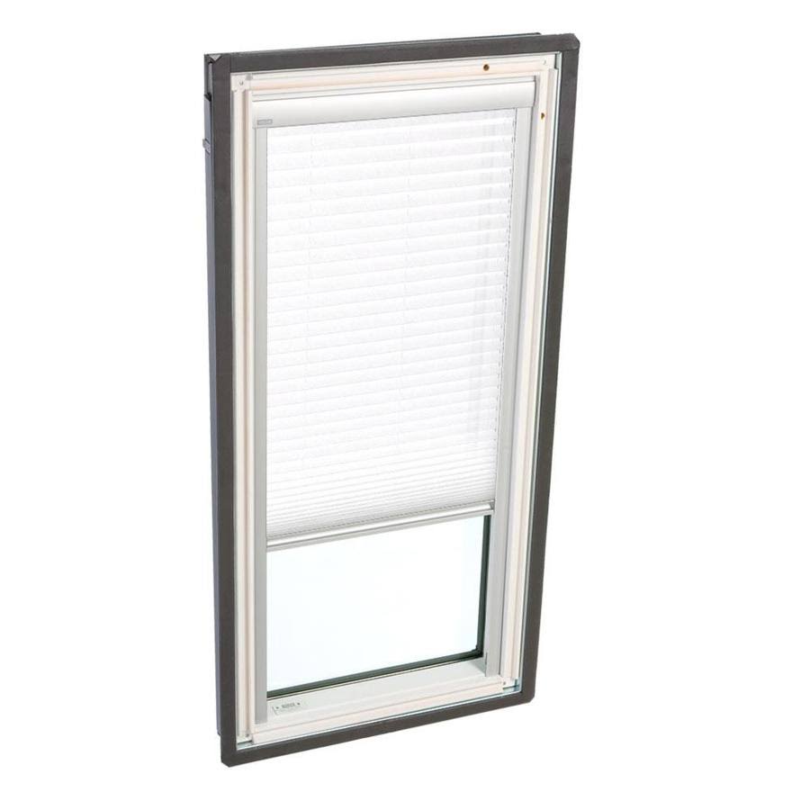 White Manual Single Pleated Blind E831484