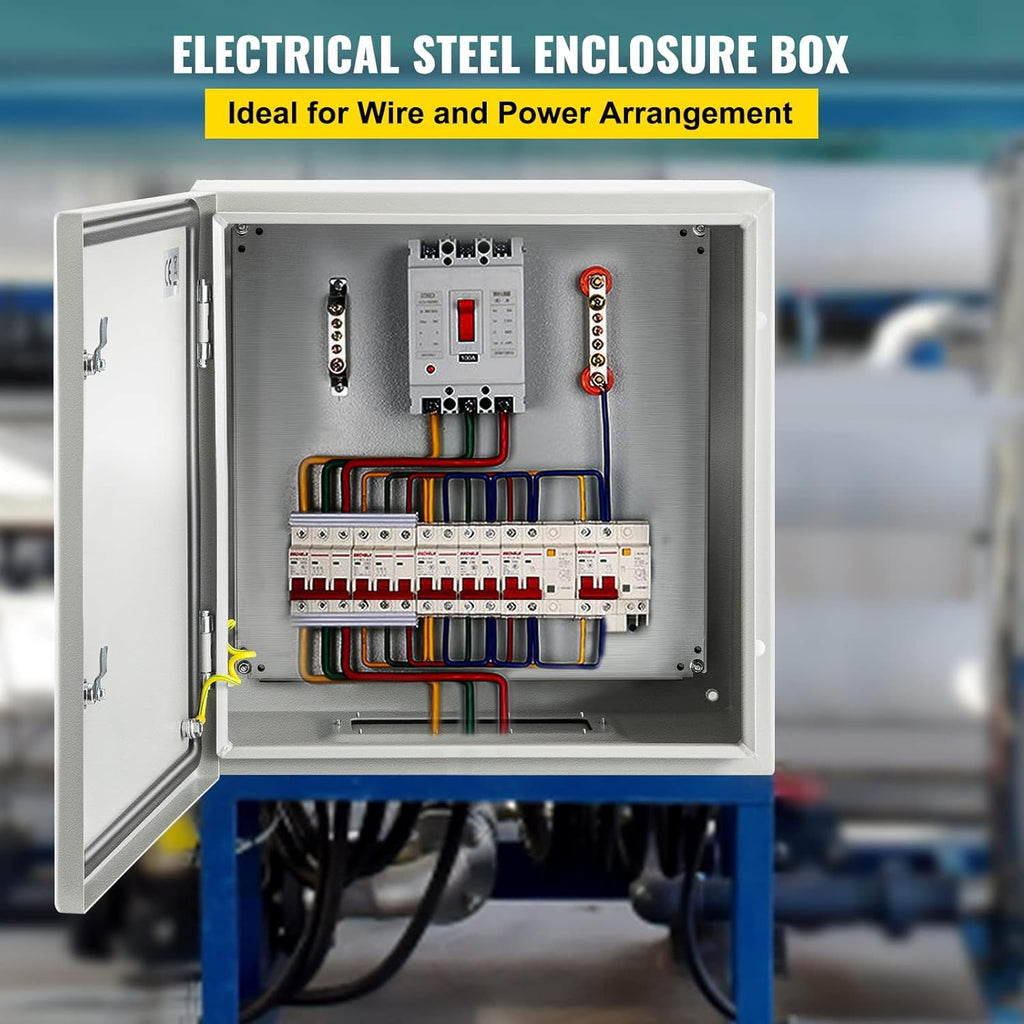 24 x 24 x 12'' NEMA 4X Steel Electrical Box with Mounting Plate N256
