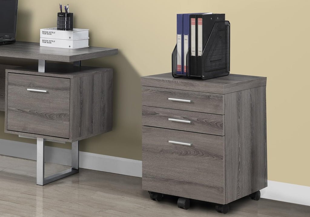 White 3 Drawer File Cabinet on Castors P659427