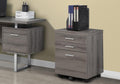 White 3 Drawer File Cabinet on Castors P659427